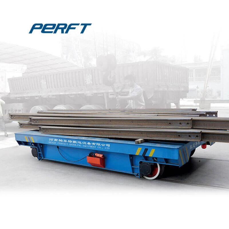 Low-voltage rail-powered flat car--Perfect Ladle Transfer Cart